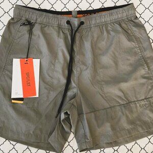 SPC/LST Omega Grey Cordura 5.5" Crinkle Fabric Short Men's Small NWT